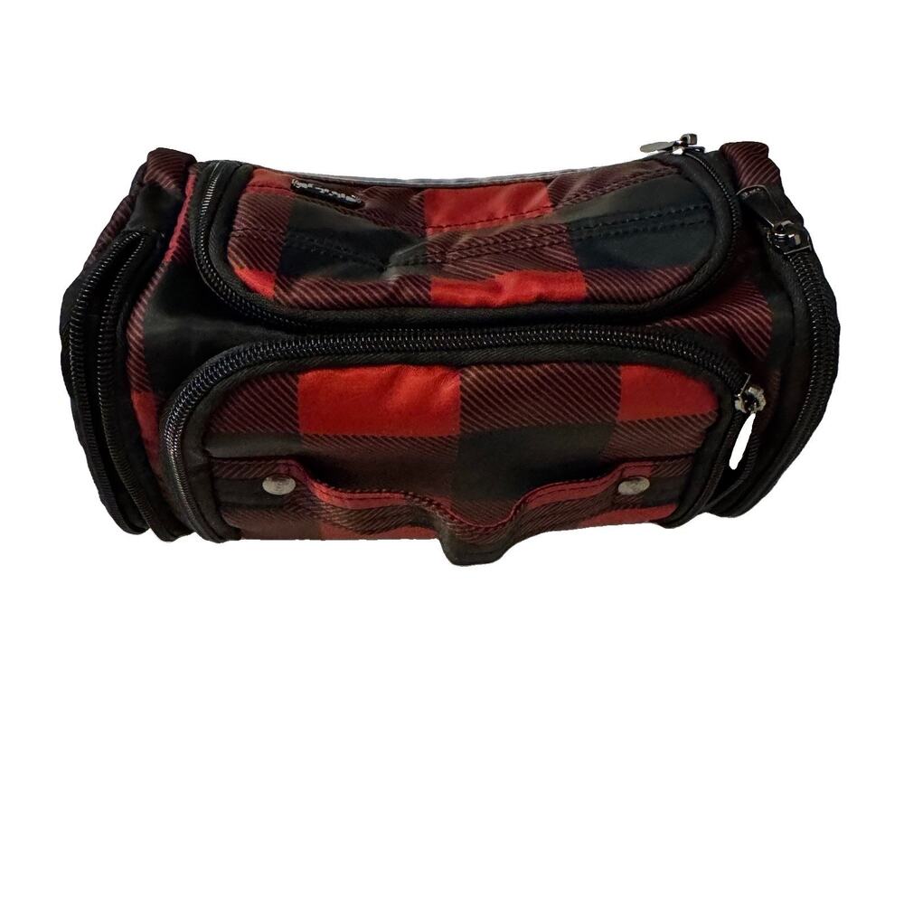 Lug Mini TROLLEY Cosmetic Make-up Bag Travel Case Buffalo Red Check Plaid